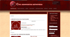 Desktop Screenshot of civilszovetseg.hu